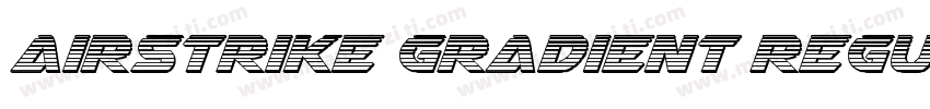 Airstrike Gradient Regular字体转换